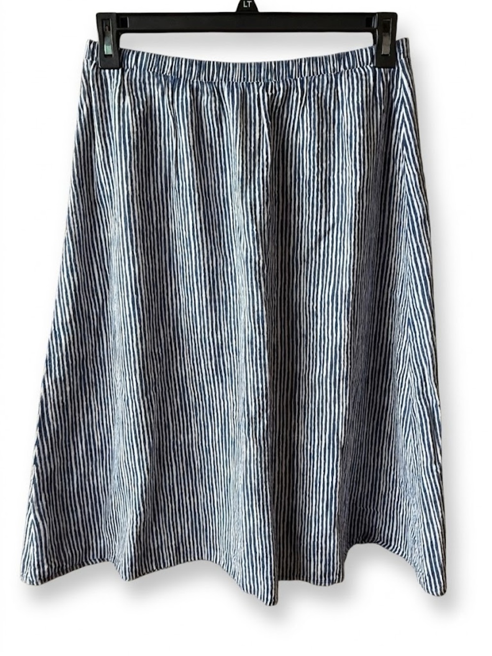 Old Navy Blue & White Striped Midi Skirt Size Small